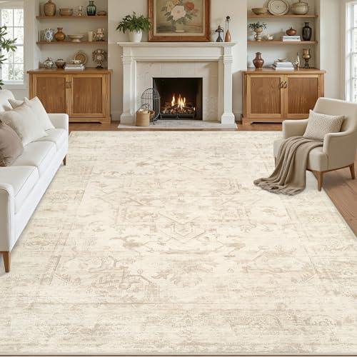 8x10 Area Rugs Living Room (Beige/Brown / 8' x 10' (Rectangular))