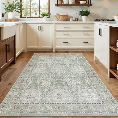 4x6 Area Rug for Living Room (Green/Brown / 4' x 6' (Rectangular))