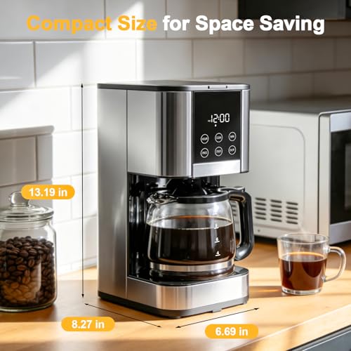 10 Cup Programmable Coffee Maker (13.19 Inch)