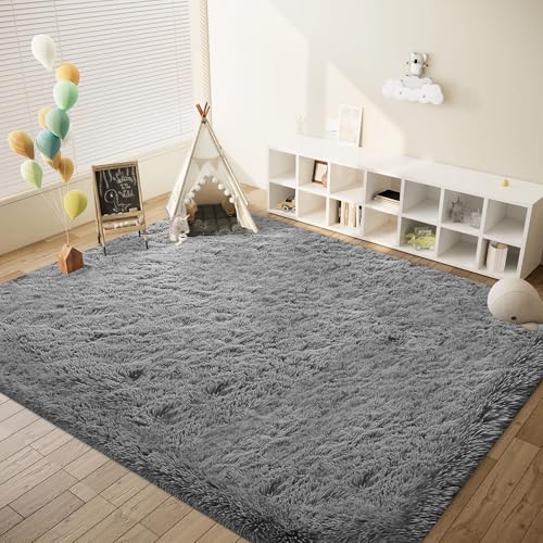 8x10 Area Rugs for Living Room (Dark Grey / 8' x 10' (Rectangular))
