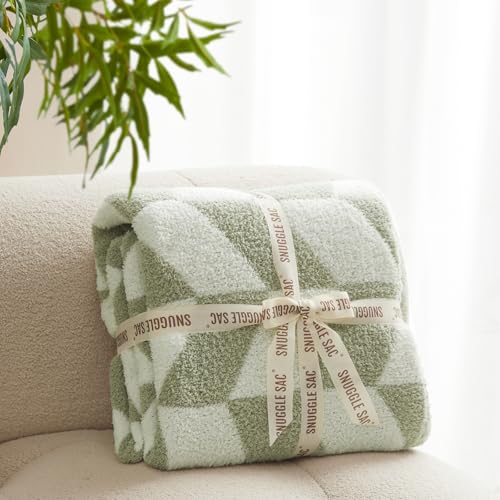 Chevron Throw Blanket for Couch (Chevron Green / Throw (50"x60"))