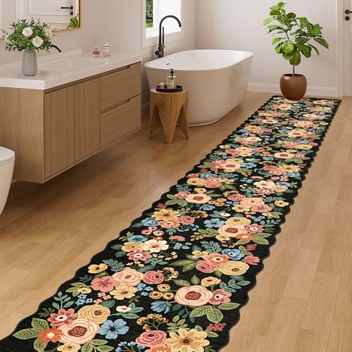 2x12 Washable Runner Rug (Black (Big) / 2' x 12' (Rectangular))