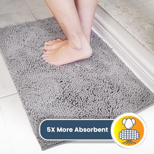 Super Water Absorbent Door Mat Indoor (Grey / 24" x 72")
