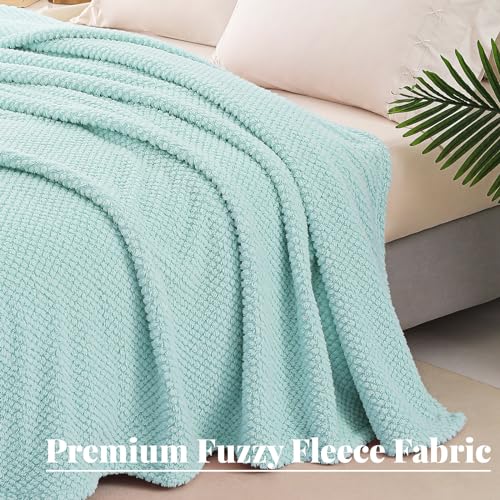 Extra Large Soft Fleece Throw Blanket for Couch (Light Blue / Throw(50x70 In))