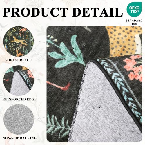 8x10 Area Rugs (Black (Animal) / 8' x 10' (Rectangular))