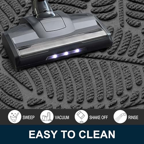 Waterproof Front Doormat (Light Grey / 47" X 17")