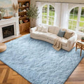 9x12 Ft Extra Large Shag Rugs for Living Room (Db Light Blue / 9' X 12' (Rectangular))
