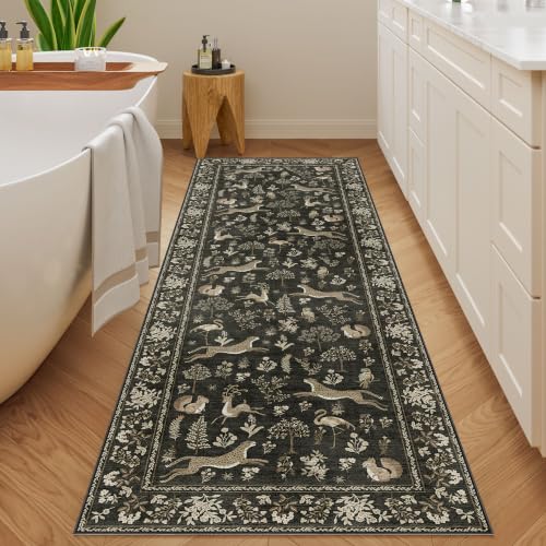 2x6 Runner Rug (Charcoal Black (Animal) / 2' x 6' (Rectangular))