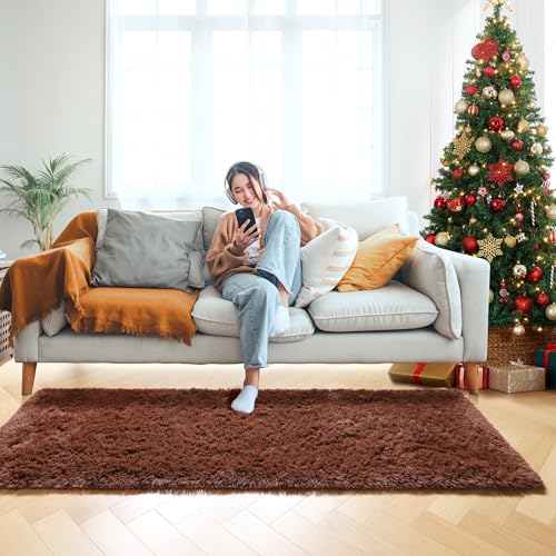 Brown Runner Rugs for Bedroom Living Room (Brown / 2' x 6' (Runner))