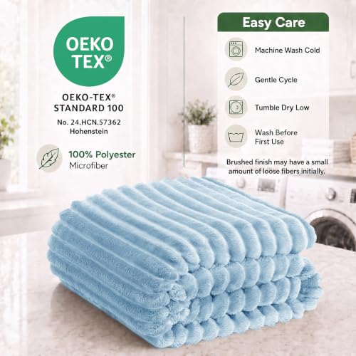 Light Blue Throw Blanket for Couch (Light Blue / Throw (50" x 60"))