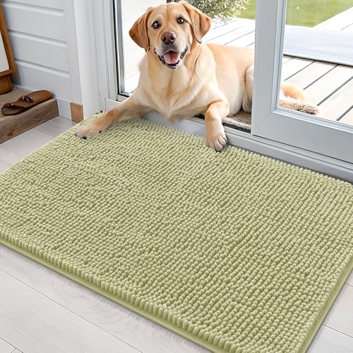 Dog Door Mat for Muddy Paws 36x24 (Vanilla / 36" X 24")