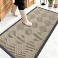 Front Door Mat Outside Entrance 47x23 (47" X 23" / Beige Diamond)