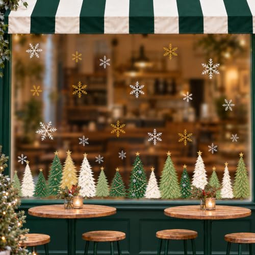 Christmas Window Clings Decor (Christmas Tree)