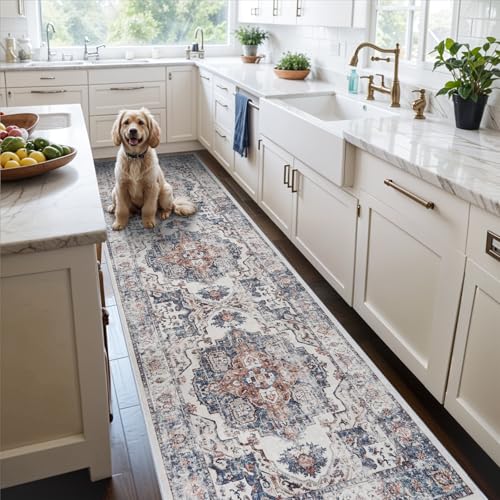 Hallway Washable Runner Rug (2' x 10' (Rectangular) / Brick)