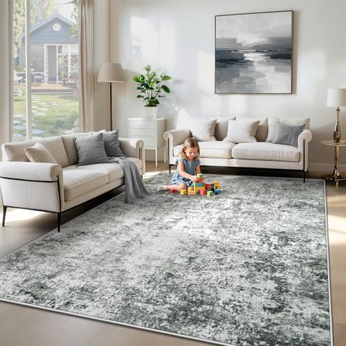 6x9 Area Rugs for Living Room (Grey / 6' x 9' (Rectangular))