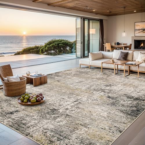 Area Rug Living Room (Brown Black Grey / 4' x 6' (Rectangular))