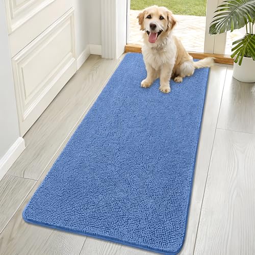 Dog Door Mat for Muddy Paws 70x32 (Cornflower Blue / 70" X 32")