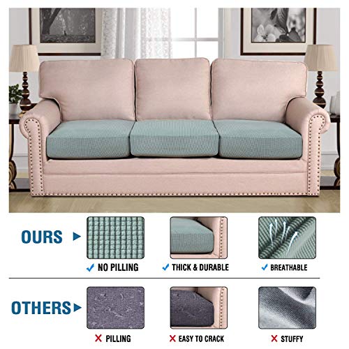 Super Stretch Individual Seat Cushion Covers (Sage / 3 Cushion XL Sofa)