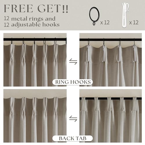 Extra Wide Curtains 90 Inches Long 60 Inch Width Burlywood Birch (Burlywood Birch / 60"W x 90"L (Pack of 1))