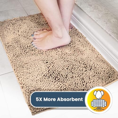 Super Water Absorbent Door Mat Indoor (Beige / 24" x 72")