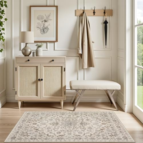 2x3 Area Rugs Living Room (Brown Beige / 2' x 3' (Rectangular))