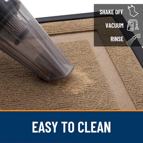 Front Door Mat Outside 33x21 (Light Brown / 33" x 21")