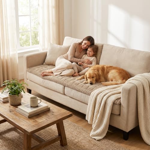 Couch Cover for Dogs (Khaki / 27.6"x27.6")