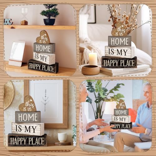 4 Pcs Farmhouse Table Decoration (Vivid Heart)