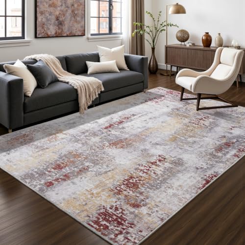 4x6 Washable Area Rugs for Bedroom Living Room (Taupe Grey Brown / 4' x 6' (Rectangular))