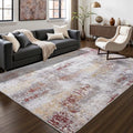 4x6 Washable Area Rugs for Bedroom Living Room (Taupe Grey Brown / 4' x 6' (Rectangular))