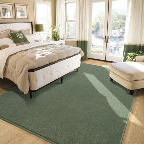 Sage Green Area Rugs for Bedroom Living Room (5' x 8' (Rectangular) / Sage Green)