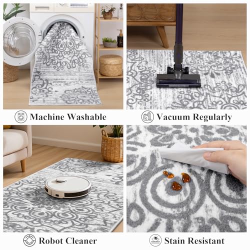HEBE Indoor Door Mat 2'x3' (Grey / 2' x 3' (Rectangular))