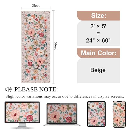 2x5 Runner Rug (Beige / 2' x 5' (Rectangular))