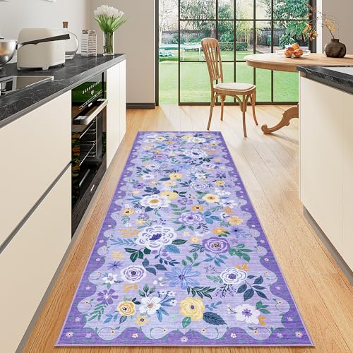 2x10 Runner Rug (Purple / 2' x 10' (Rectangular))