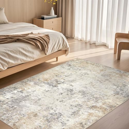4x6 Area Rug Living Room Rugs (Golden Grey / 4' x 6' (Rectangular))