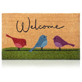 Coir Welcome Mat (Colorful Birds / 24x36)