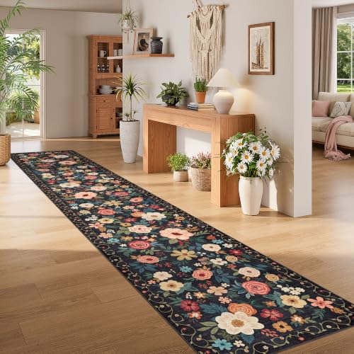 3x16 Runner Rug for Hallway (Black / 3' x 16' (Rectangular))