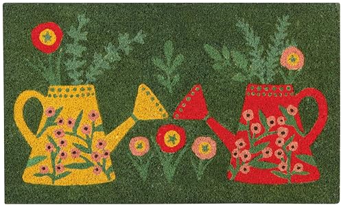 Doormat W18 x L30inches (Watering Cans / 1'6" x 2'6" (Rectangular))