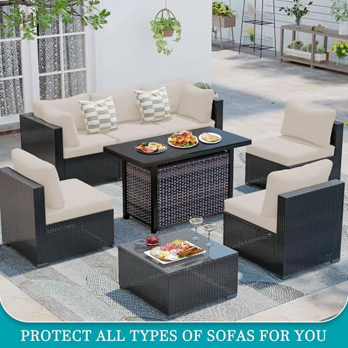 12 Pcs Outdoor Cushion Covers