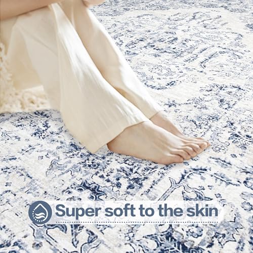 6x9 Area Rugs for Living Room (Blue / 6' X 9' (Rectangular))