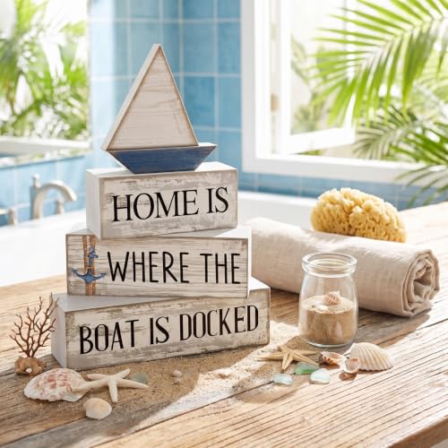 4 Pcs Farmhouse Table Decoration (Home Boat)
