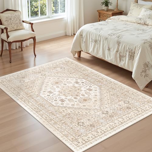 4x6 Area Rug for Entryway (Cream/Beige / 4' x 6' (Rectangular))
