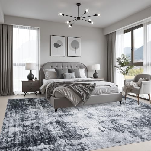 10x12 Area Rug Living Room (Dark Black / 10' x 12' (Rectangular))