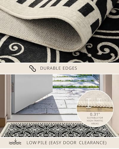 8x10 Area Rugs for Living Room Modern Washable Rug (Obsidian / 8' x 10' (Rectangular))