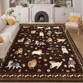 8x10 Area Rug (Brown (Dog) / 8' x 10' (Rectangular))