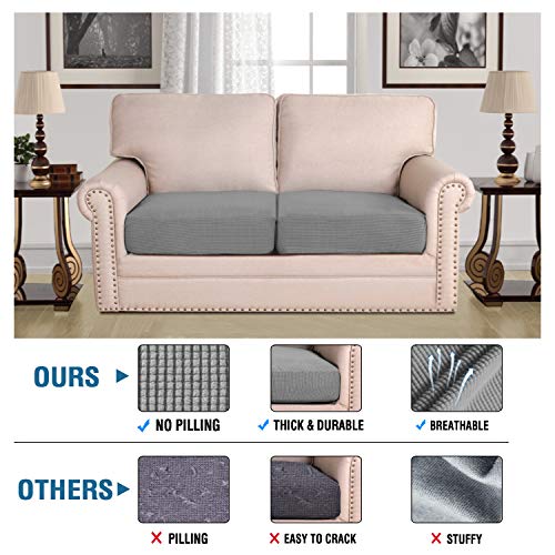 High Stretch Couch Cushion Covers (Dove)