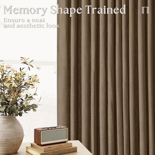 Extra Wide 108 Inch Long Pleat Curtains 70 Inch Wide Dutch Cocoa (Dutch Cocoa / 70"W x 108"L (Pack of 1))