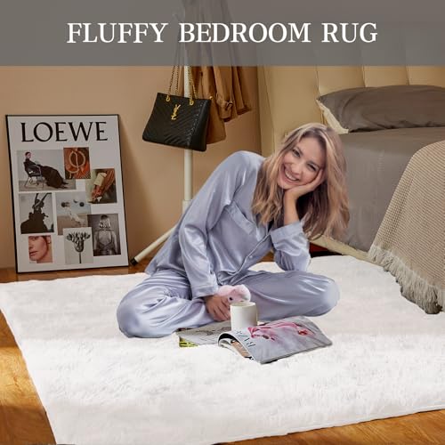 Large Area Rugs for Living Room (Cream White / 6' x 9' (Rectangular))