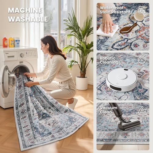 6x9 Area Rugs for Living Room (Blue / 6' x 9' (Rectangular))