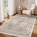 4x6 Area Rug for Entryway (Orange / 4' x 6' (Rectangular))